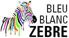 Logo bleu blanc zebre