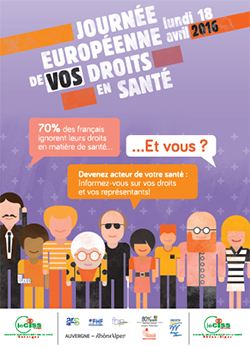 Affiche journée européenne droits des patients