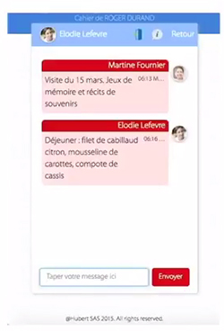 Application Cahier liaison pour les aidants