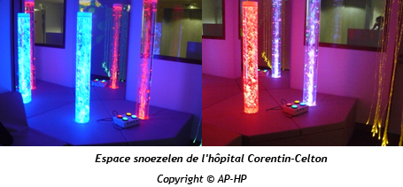 espace snoezelen de l'hôpital corentin celton