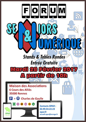 affiche forum numérique senior à rennes