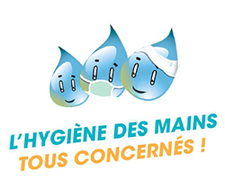 Logo hygiène des maisons : mission mains propres