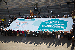 Manifestation de France Alzheimer le 9 avril 2014 à Paris